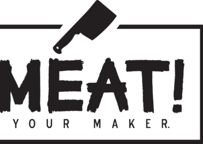 Meat Logo White